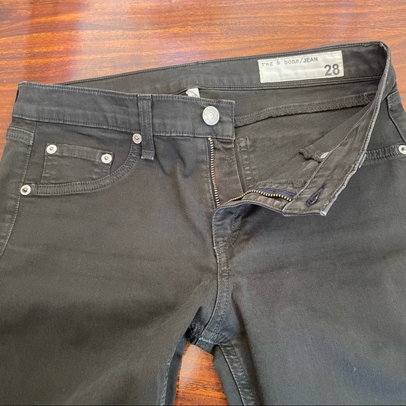 Women jeans . Rag& bone green color .Size 28 - Picture 8 of 12